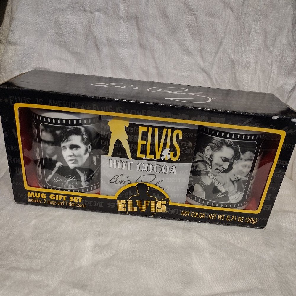 Elvis Presley 2 Mug Cocoa Gift Set